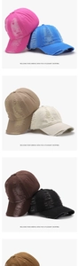 Gorras de béisbol vintage en varios colores con diseño transpirable y suave
