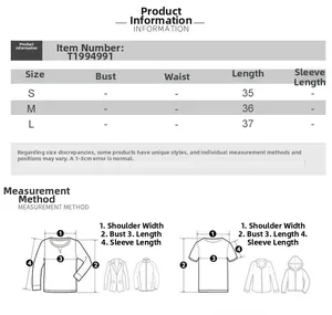 Size chart showing S, M, and L dimensions for the irregular poncho style sun protection top