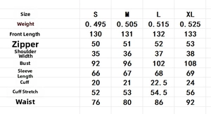 Size chart with measurements for the French style embroidered V-neck long sleeve maxi dress