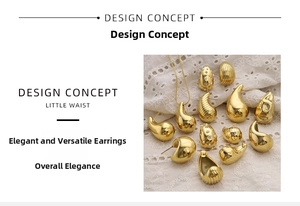 Close-up of gold teardrop earrings and pearl jewelry on a delicate white lace background