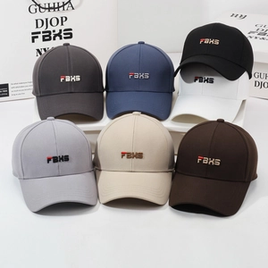 Variété de casquettes de baseball brodées en sept couleurs avec logo FBXS 3D devant