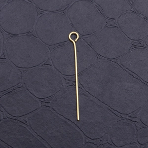 Golden stainless steel eye pin jewelry connector for DIY earring making projects