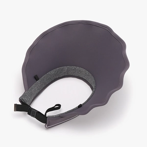 Women's UV protection sun visor hat with wavy brim and adjustable strap for summer