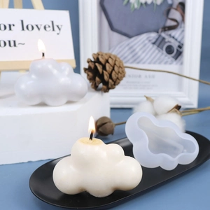 Stampo in silicone 3D a forma di nuvola per candele fai-da-te e saponi fatti a mano