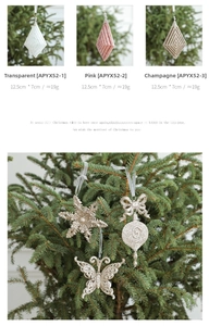 Detailed Christmas angel pendant with diamond texture and glitter finish for trees