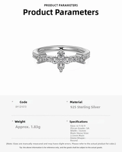 Detailed size guide for 925 sterling silver flower ring with 5A zircon specifications
