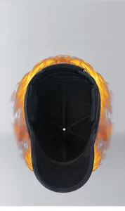 Detail view of winter hat thermal fleece lining with ear protection and heat retention