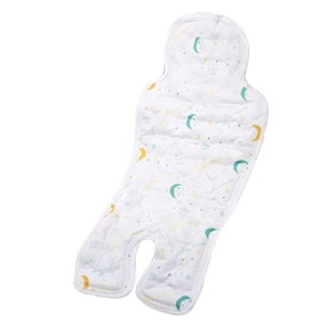 Universal baby stroller cooling mat with moon and star pattern for car seats
