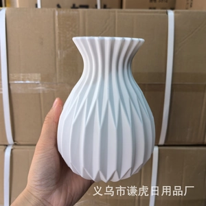 Nordic Plastic Flower Vase Geometric Origami Design For Hydroponic Plant Modern Minimalist Desktop Home Decor