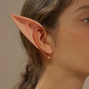 Fairy Elf Ears Soft Silicone Realistic Pointed Costume Props For Cosplay Halloween Party Photoshoot Novelty
