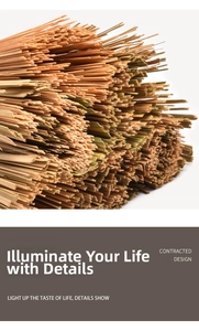 Detailed close-up of natural bamboo fibers on a professional long-handle kitchen pot brush