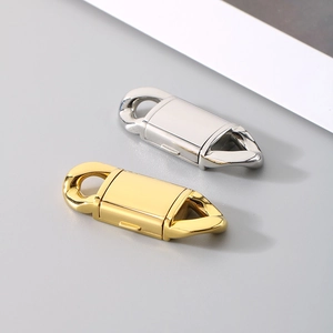 Polished gold and silver stainless steel lobster clasps for jewelry making and necklaces