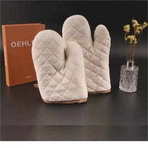 Guanti Da Forno In Cotone Trapuntato Resistenti Al Calore Isolamento Ispessito Cucina Cottura Guanti Con Gancio