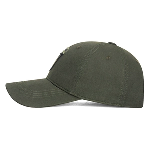Army green tactical outdoor baseball cap with reinforced brim and breathable eyelets