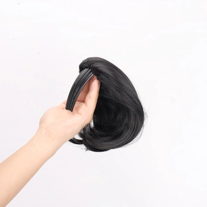 8 inch short curly claw clip ponytail extension with internal comb for women