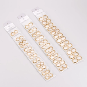 Minimalist Hoop Earrings 304 Stainless Steel 18K Gold Plated Polished Geometric Round Jewelry For Men Women Unisex Classic