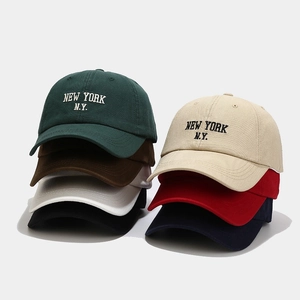 High-quality cotton baseball cap with New York embroidery in seven different colors