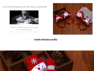 Detail eines Weihnachts-LED-Stirnbands mit leuchtendem Schneemann und rotem Plüschstoff