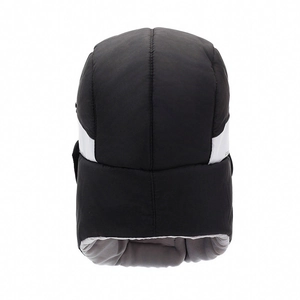 Winter thermal trapper hat with thick fleece lining and ear flaps for extreme cold protection