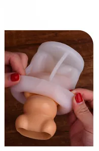 Detailansicht der flexiblen Bärenform aus Silikon für einfaches Entformen und Haltbarkeit