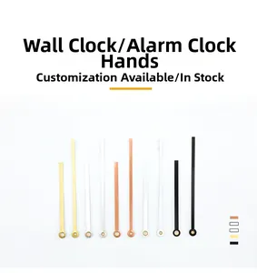 Detailed set of replacement metal clock hands in five colors for wall clocks and alarms