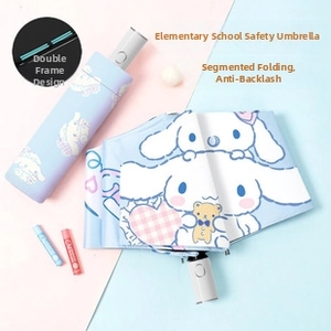 Safety mini capsule umbrella with Cinnamoroll print and anti-rebound structure