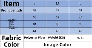 Tabella taglie per maglione in maglia floreale in poliestere, taglie S, M ed L