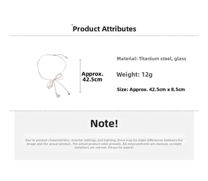 Detailed technical specifications of the titanium steel bowknot star pendant necklace