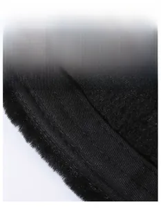 Detail of widened sweatband and warm fleece lining on this winter earflap cap