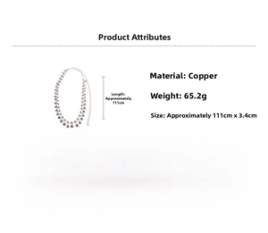 Detailed specifications of silver bohemian coin waist chain made of copper material
