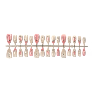 Baroque cat eye press-on nails with 3D embossed gold patterns in almond shape