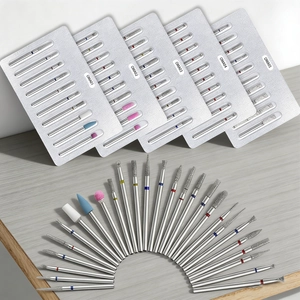 Detailed assortment of professional Russian manicure drill bits for cuticle removal
