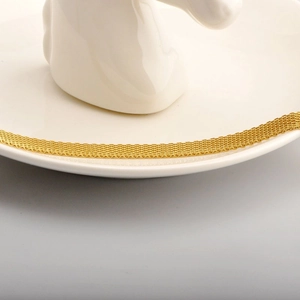 Vintage golden mesh choker necklace with a sleek metal watch-strap style for women