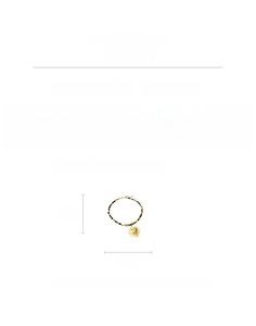 Dettaglio della collana con cuore leopardato che mostra peso 12,4g e lunghezza 41,5cm