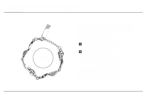 Detailed sizing chart for irregular 7mm silver lava chain bracelet in titanium steel