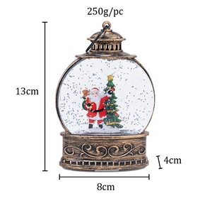 Dimensions de la lanterne de Noël en bronze avec 13cm de hauteur et 250g de poids