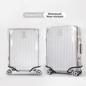Thickened transparent PVC luggage cover, waterproof and wear-resistant protective shield