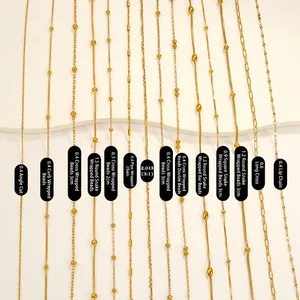 Various 18k gold plated stainless steel chains including snake and cross link styles