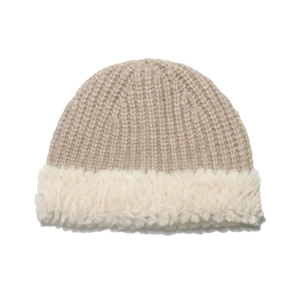 Women Knitted Bucket Hat Thick Warm Faux Fur Patchwork Winter Beanie Outdoor Cold Weather Casual Soft Fashion