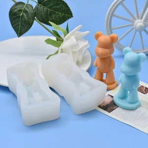 Stampo in silicone per orsetto 3D per ciondoli in resina e artigianato fai da te