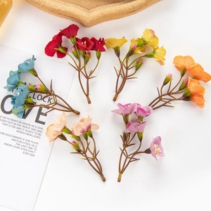 Colorful assorted artificial flower bouquets for DIY craft accessories and decorations