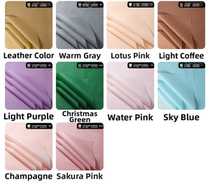 Detail showing 50x70cm thin acid-free tissue paper in 10 colors for floral packaging