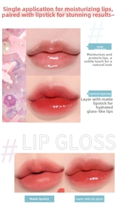 Detailed comparison of glossy lip gloss finish versus matte texture on lips