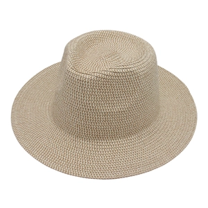 Panama Straw Fedora Hat Wide Brim Hand Woven Sun Protection Summer Beach Casual Travel Sunshade Headwear For Men Women