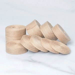 Natural Jute Burlap Ribbon Roll Rustic Hessian Twine For DIY Craft Gift Wrapping Wedding Party Home Decoration Hand Made