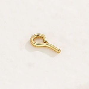 Golden stainless steel eye pins for DIY jewelry making and beading accessories