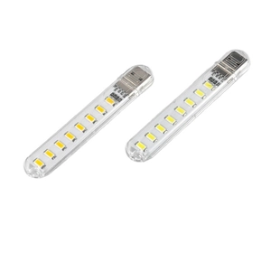 Dual high-brightness USB LED light bars with 8 chips each for power banks and home use