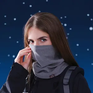 Calentador de cuello de forro polar para hombres y mujeres, ideal para ciclismo y esquí