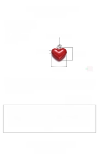 Detail specifications of S925 sterling silver red heart pendant with size and weight info