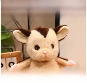 Detail of soft plush sugar glider toy featuring comfortable fabric and cute bat-like ears